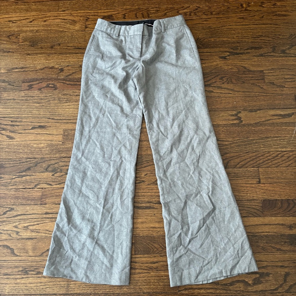 J Crew Wool Wideleg Favorite Fit Business Casual Office Trouser